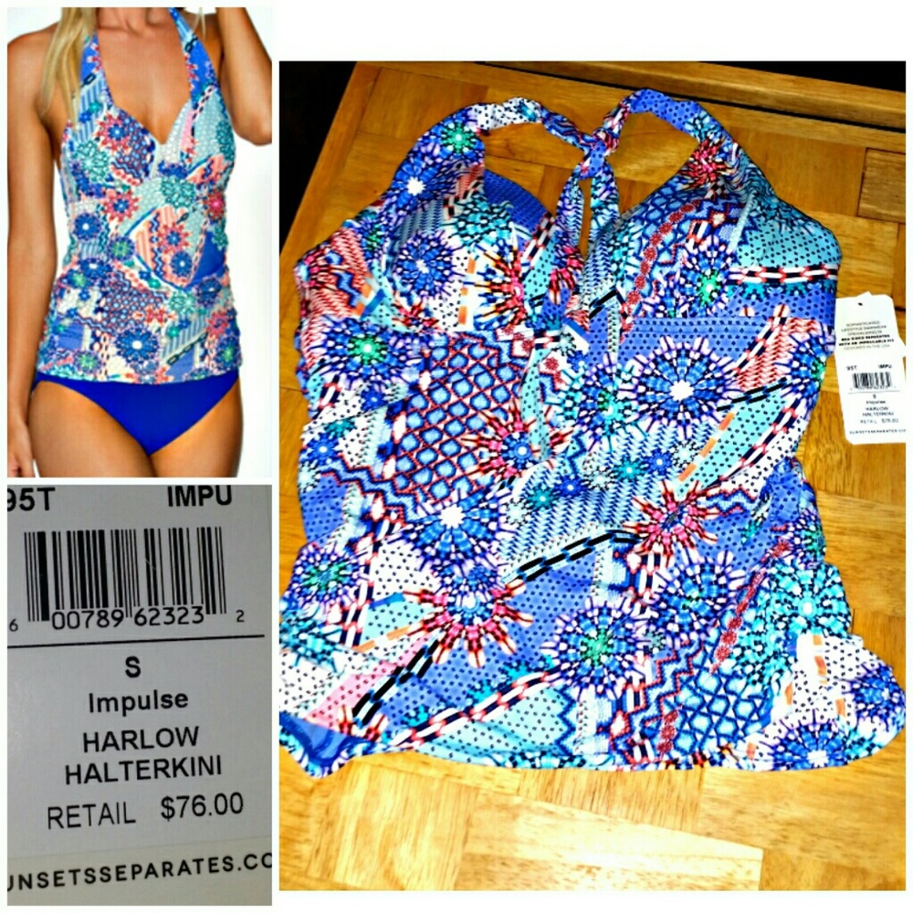 Women's Harlow Halterkini Tankini NWT